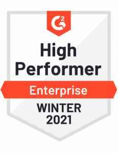 G2 High Performer Enterprise Winter 2021